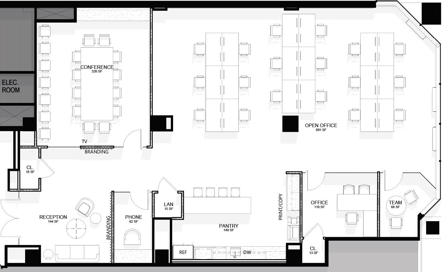 1667 K St NW, Washington, DC for lease Floor Plan- Image 1 of 1