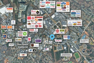 10800 Independence Pointe Pky, Matthews, NC - AERIAL  map view