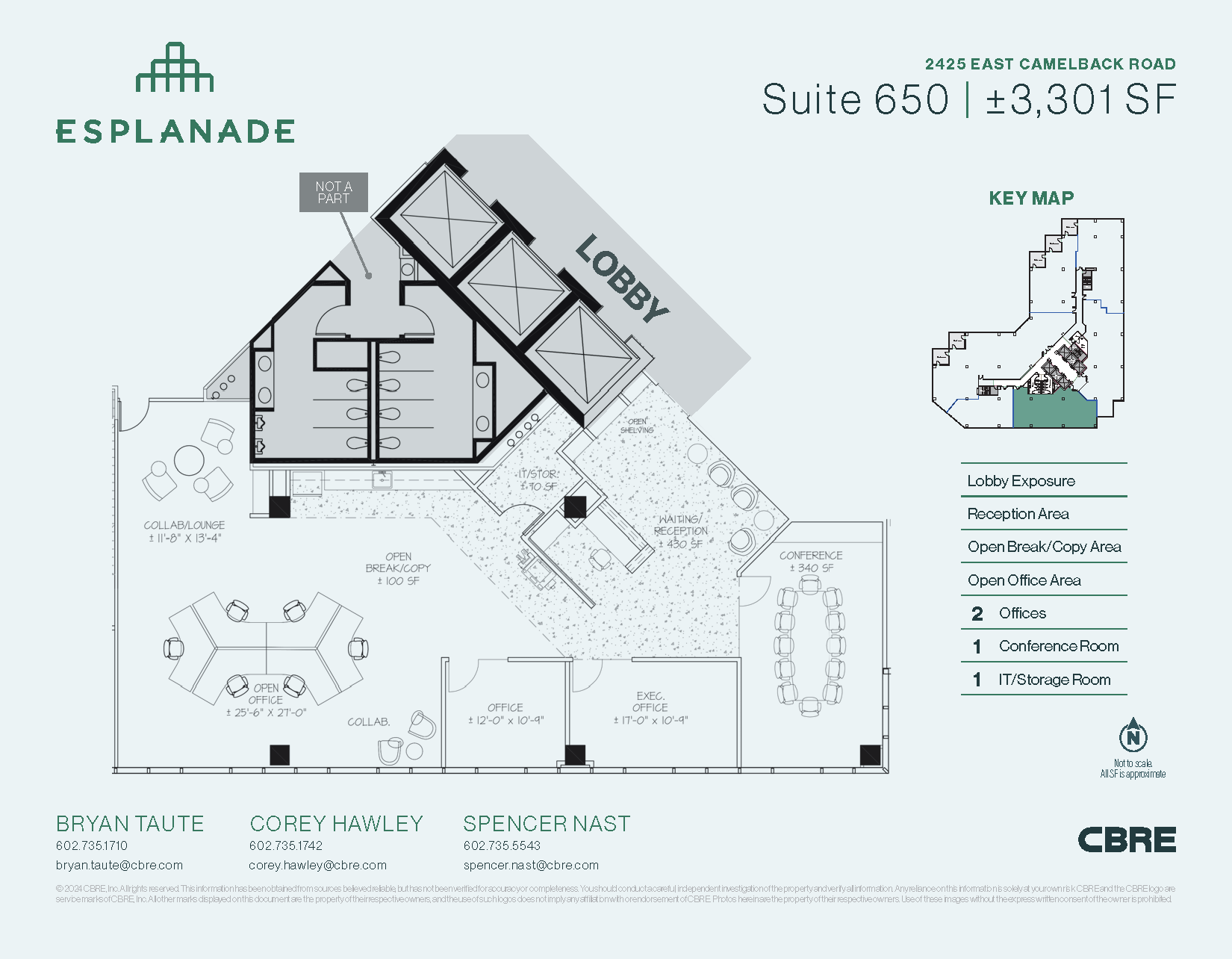 2425 E Camelback Rd, Phoenix, AZ for lease Floor Plan- Image 1 of 1