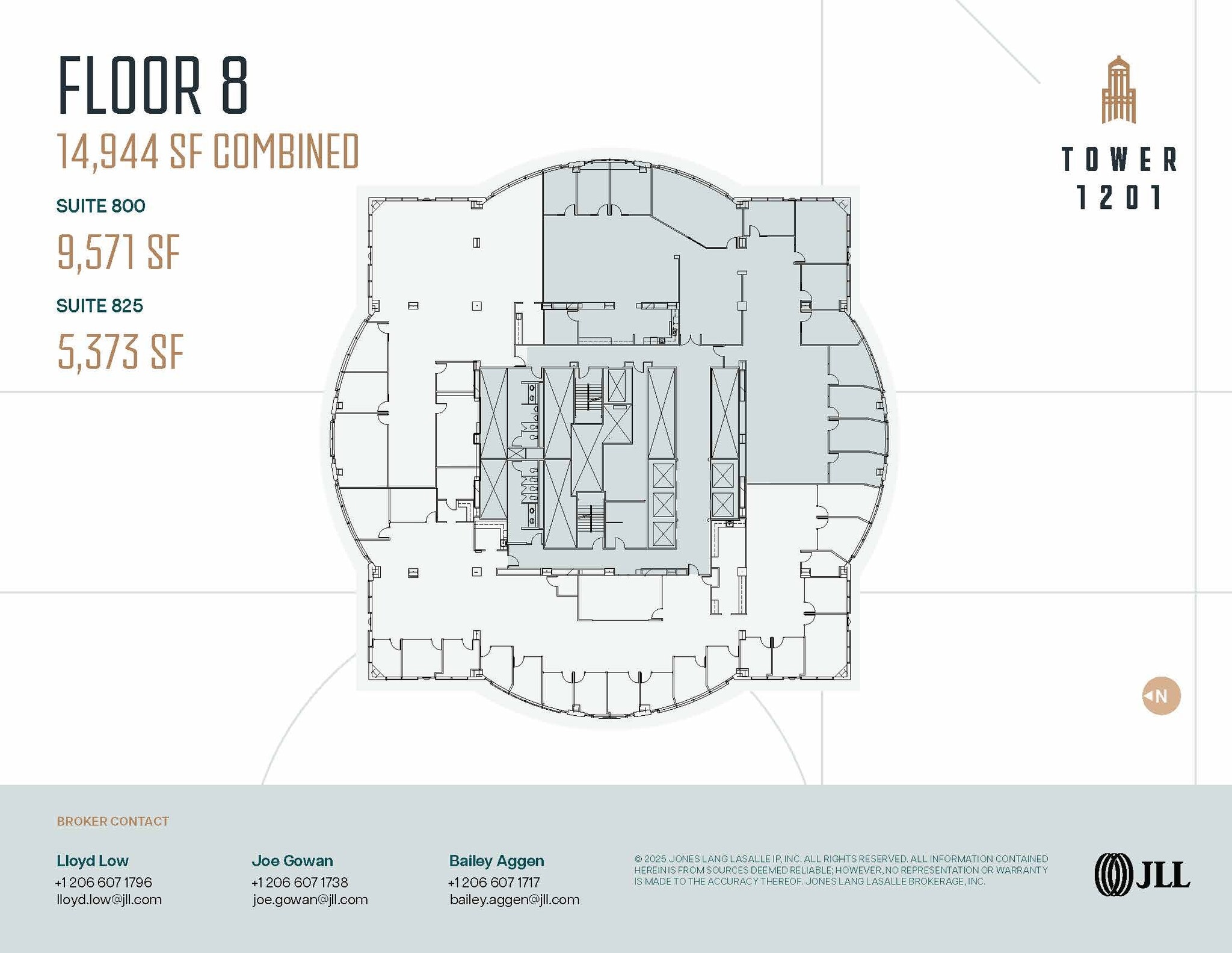 1201 3rd Ave, Seattle, WA for lease Floor Plan- Image 1 of 2