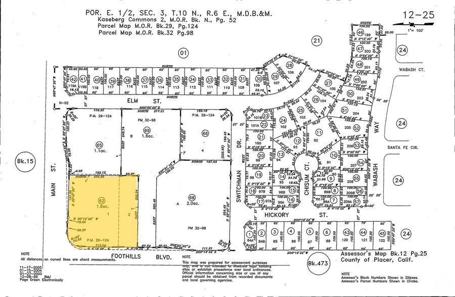 3999 Foothills Blvd, Roseville, CA for sale - Plat Map - Image 2 of 11