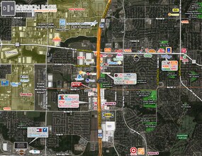 SWQ- S.H. 161 (PGBT), Grand Prairie, TX - aerial  map view