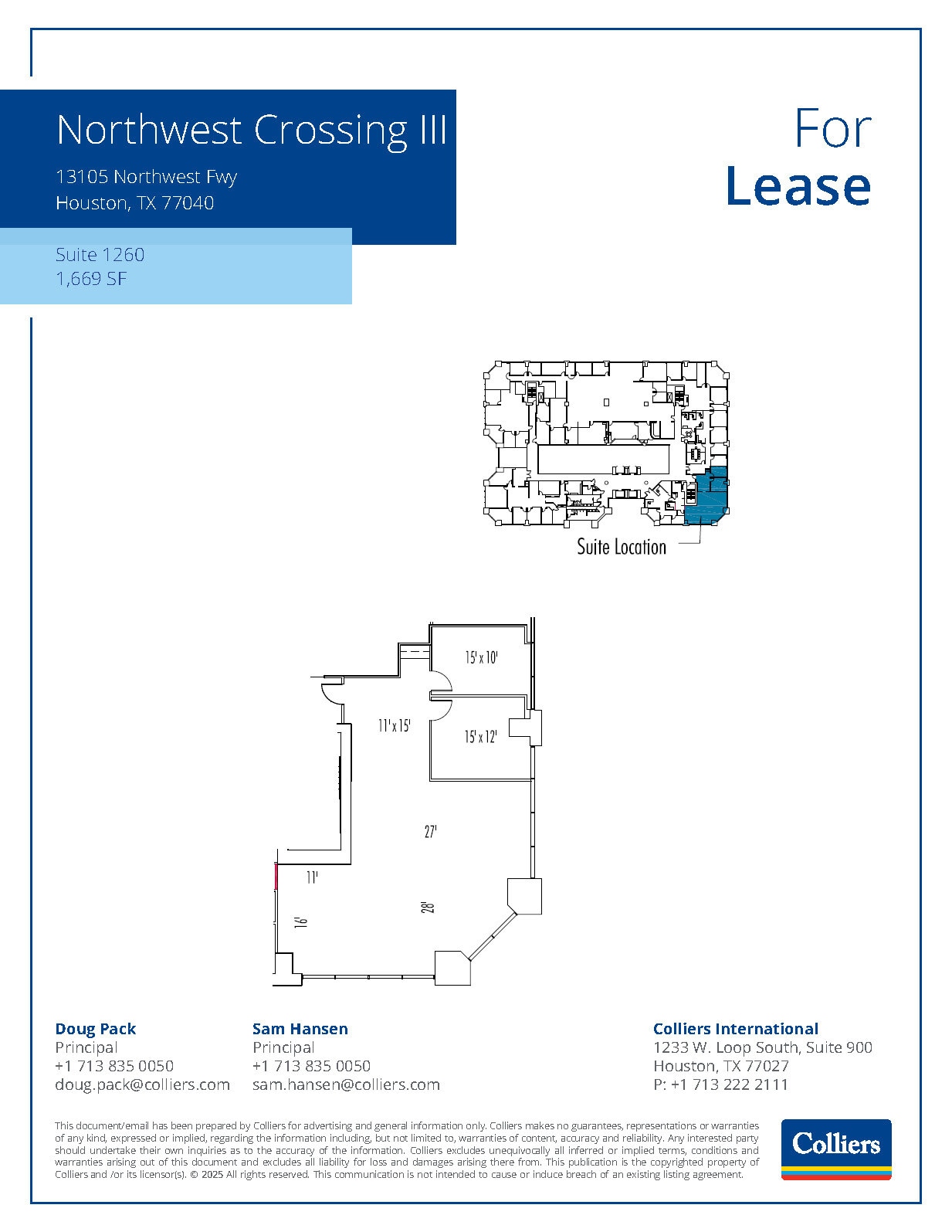 13105 Northwest Fwy, Houston, TX for lease Floor Plan- Image 1 of 1