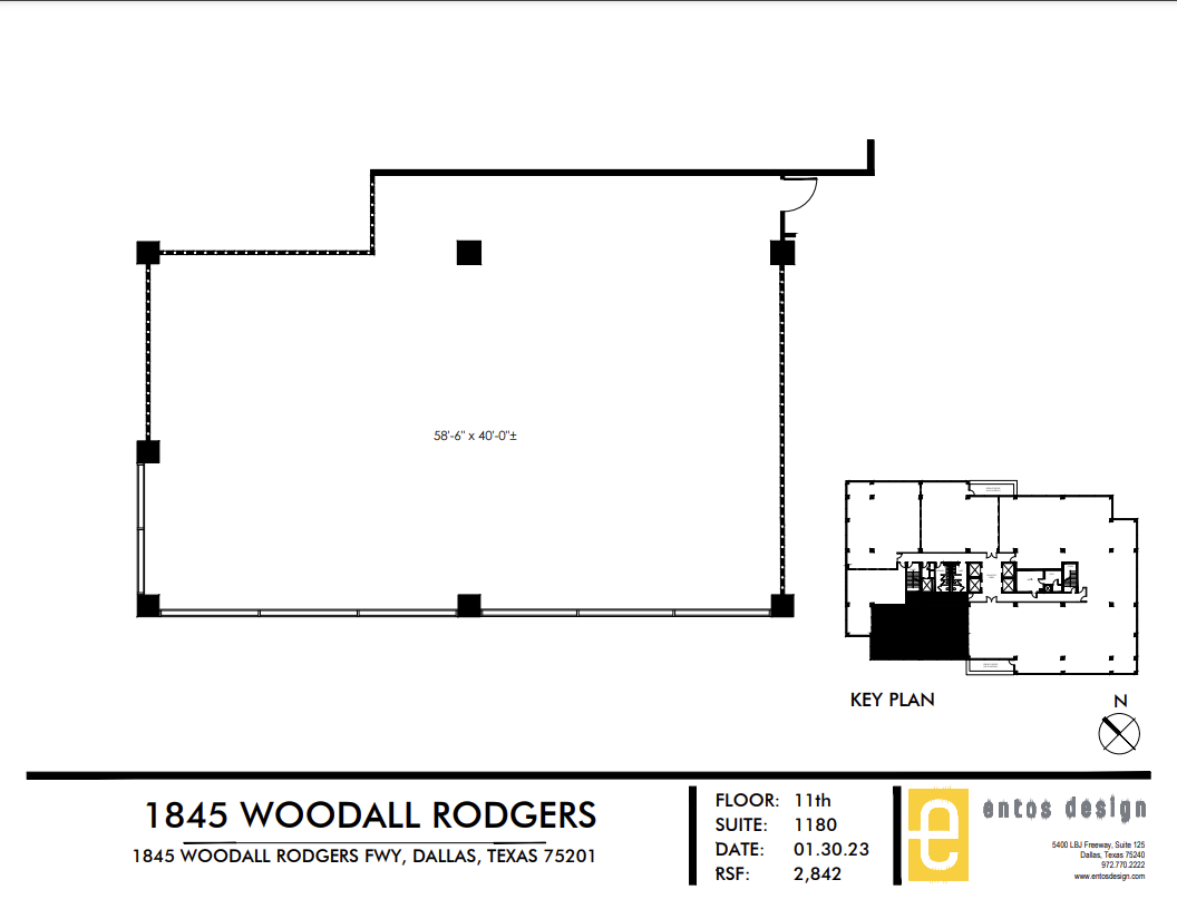 1845 Woodall Rodgers Fwy, Dallas, TX for lease Floor Plan- Image 1 of 1