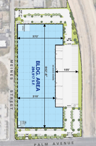 NWC Meines St & Palm Ave, Highland, CA for sale - Floor Plan - Image 2 of 4