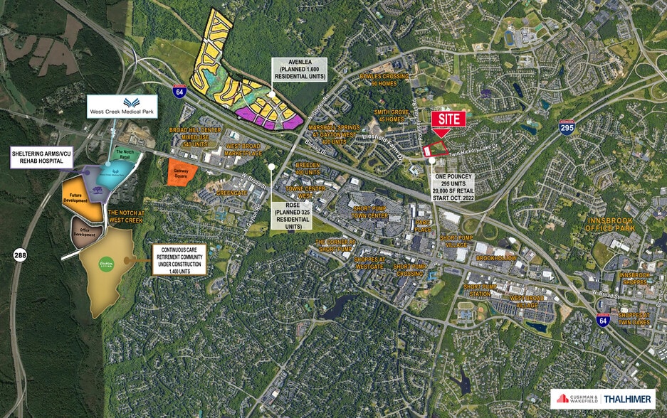 Pouncey Tract Road at Twin Hickory Lake Road, Glen Allen, VA for sale - Primary Photo - Image 1 of 1