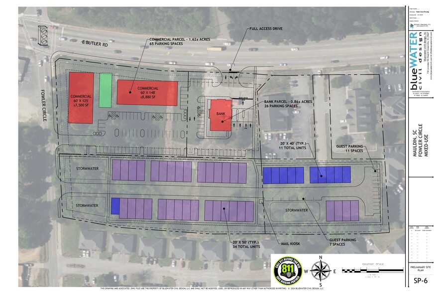 699 W Butler Rd, Greenville, SC for lease - Site Plan - Image 2 of 11