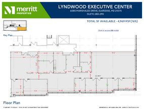 6095 Marshalee Dr, Elkridge, MD for lease Floor Plan- Image 1 of 2