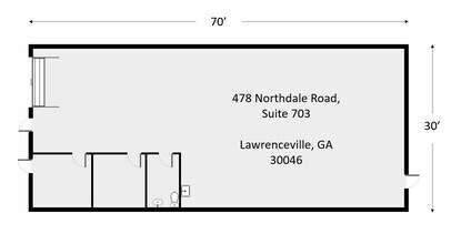 478 Northdale Rd, Lawrenceville, GA for lease Floor Plan- Image 2 of 6