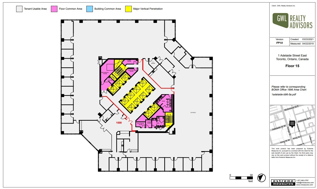 1 Adelaide St E, Toronto, ON for lease Floor Plan- Image 1 of 1