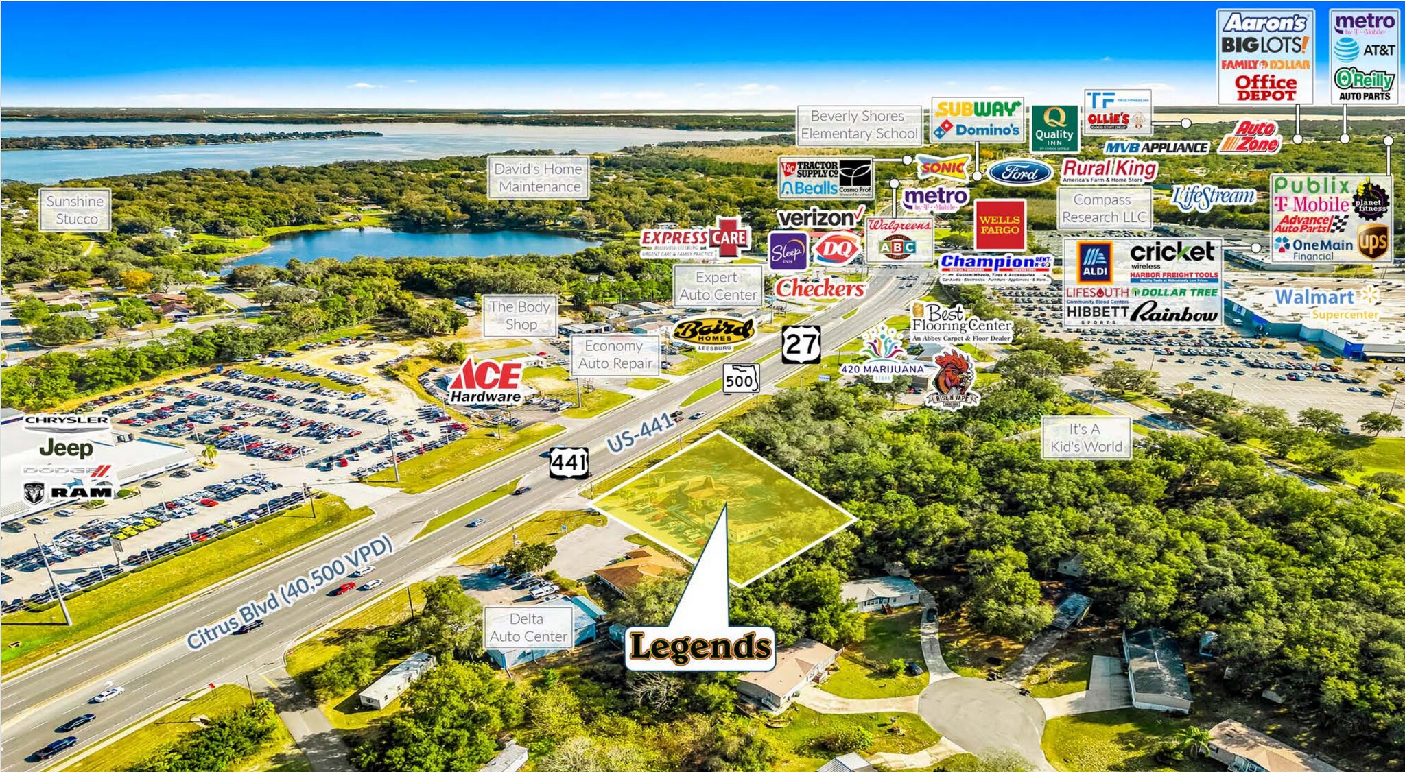 3430 Hwy 441, Fruitland Park, FL 34731 Restaurant Building For Sale or Lease