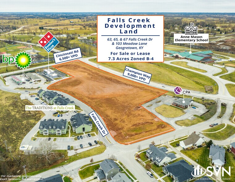 63 Falls Creek Dr, Georgetown, KY for sale - Aerial - Image 1 of 1