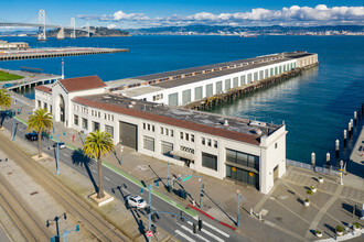 40 Pier, San Francisco, CA - aerial  map view