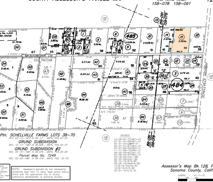 160 Meadowlark Ln, Sonoma, CA for sale - Plat Map - Image 1 of 1