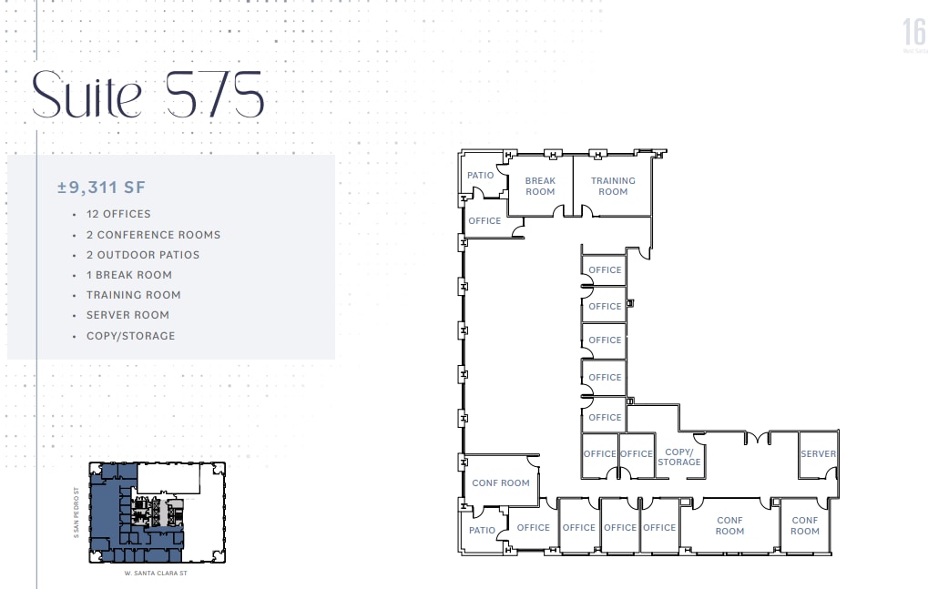 160 W Santa Clara St, San Jose, CA for lease Floor Plan- Image 1 of 1