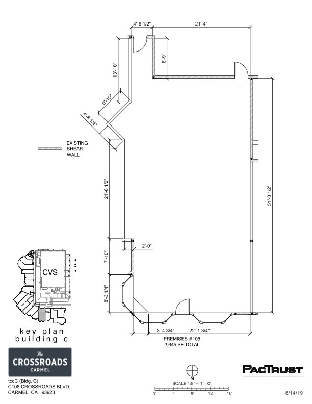 243 Crossroads Blvd, Carmel, CA for lease Floor Plan- Image 1 of 1