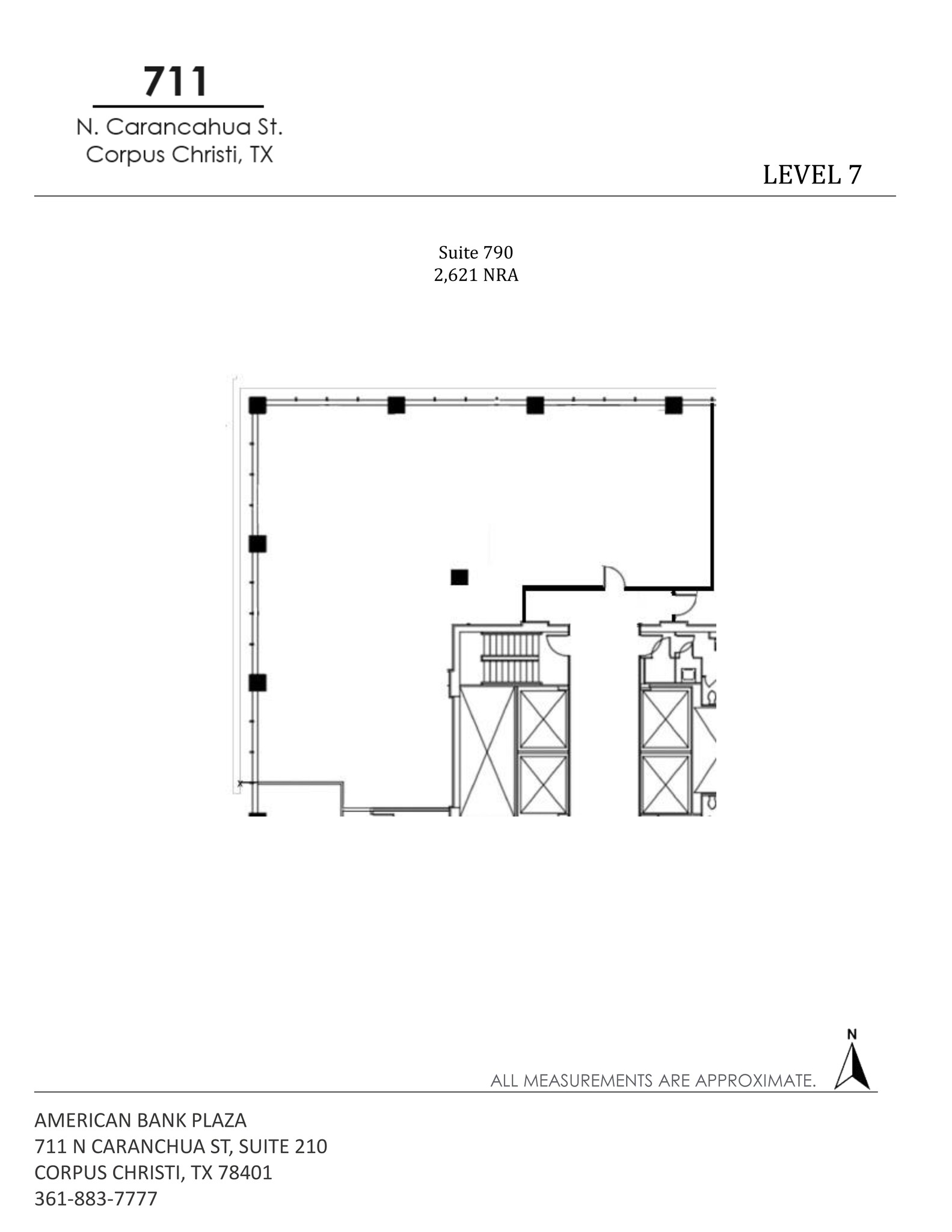 711 N Carancahua St, Corpus Christi, TX for lease Site Plan- Image 1 of 1