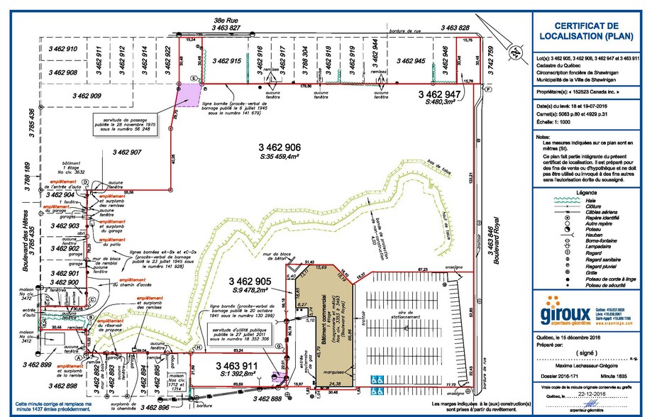 3353 Blvd Royal, Shawinigan, QC for sale - Site Plan - Image 3 of 8