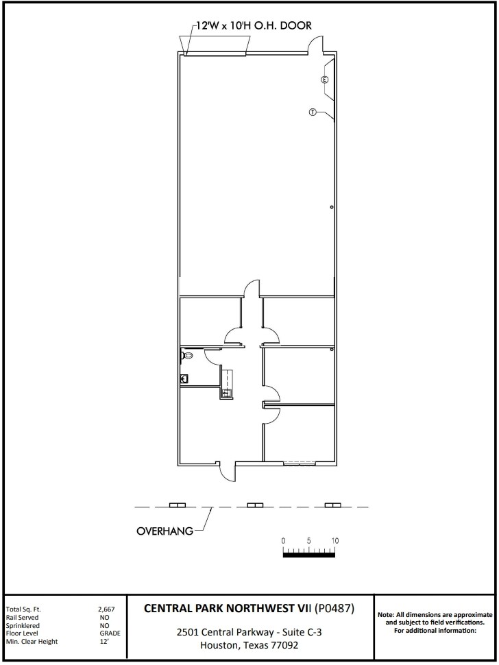 2501 Central Pky, Houston, TX for lease Floor Plan- Image 1 of 1