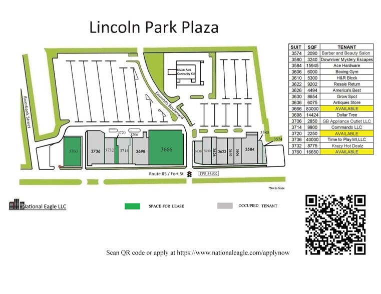 3574-3760 Fort St, Lincoln Park, MI for lease - Site Plan - Image 3 of 27