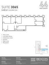 44 Montgomery St, San Francisco, CA for lease Floor Plan- Image 2 of 2