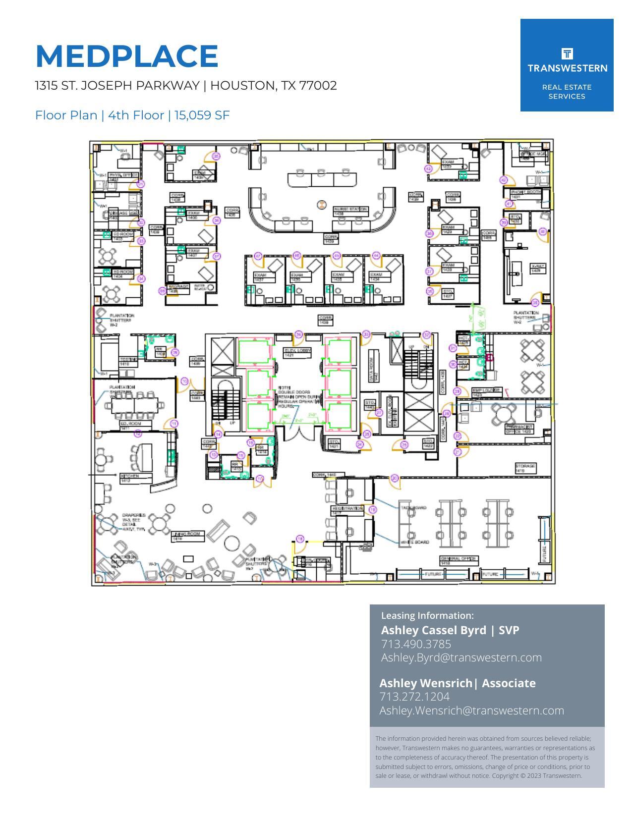 1315 St Joseph Pky, Houston, TX for lease Floor Plan- Image 1 of 1