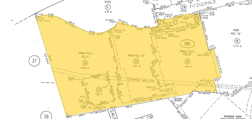 1350 Fitzgerald Dr, Pinole, CA for lease - Plat Map - Image 3 of 5