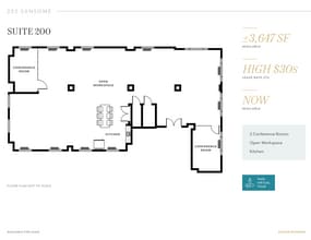 233-241 Sansome St, San Francisco, CA for lease Floor Plan- Image 1 of 1