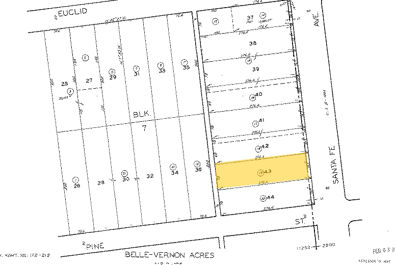 2109 N Santa Fe Ave, Compton, CA for sale - Plat Map - Image 2 of 2