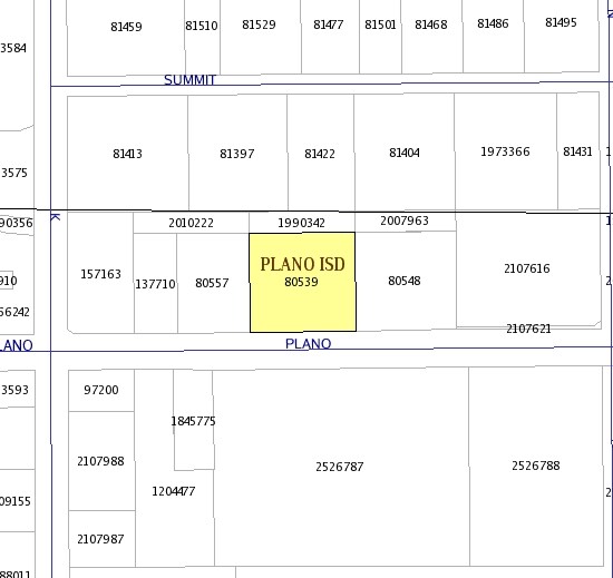 1201 E Plano Pky, Plano, TX for sale Plat Map- Image 1 of 1