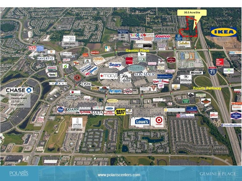 Interstate 71, Columbus, OH for lease - Aerial - Image 2 of 3