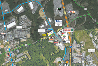 Lewistown Rd, Ashland, VA - aerial  map view