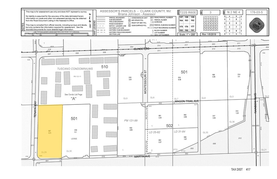 6640 S Tenaya Way, Las Vegas, NV for lease - Plat Map - Image 2 of 43
