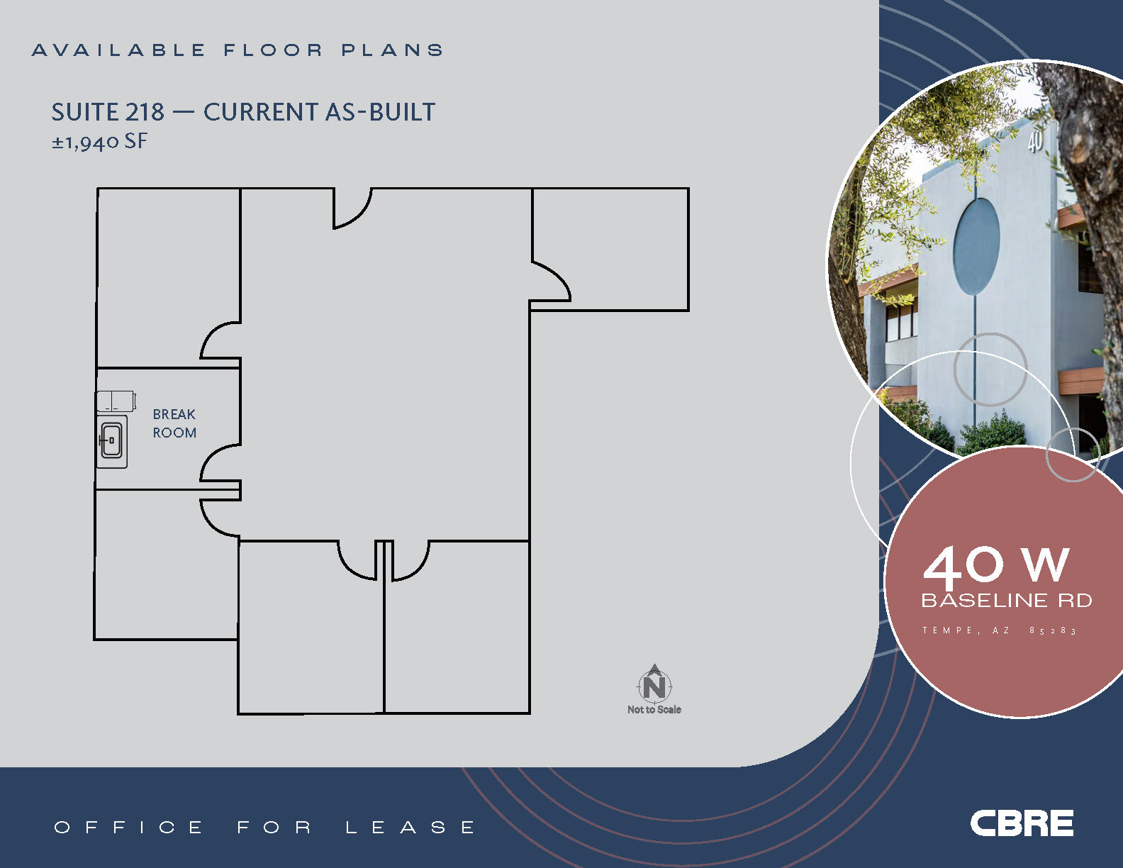 40 W Baseline Rd, Tempe, AZ for lease Floor Plan- Image 1 of 7