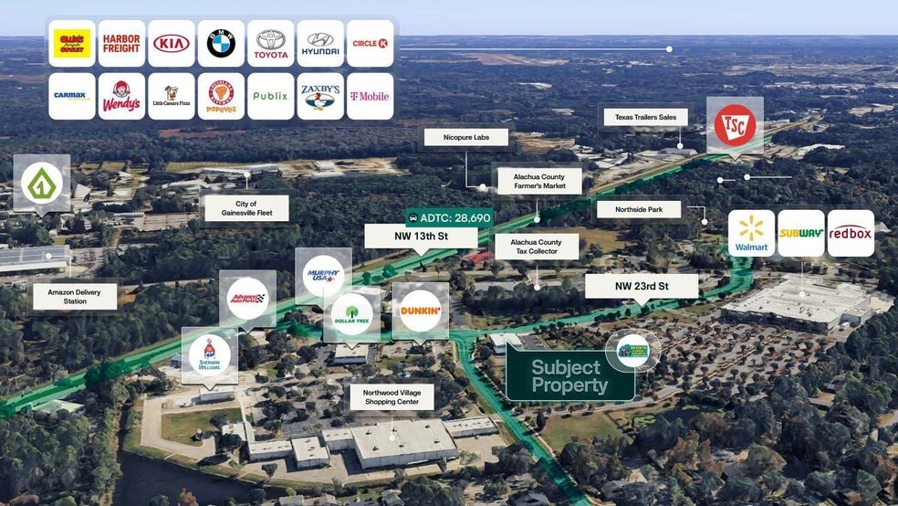 6190 NW 23rd St, Gainesville, FL for sale - Aerial - Image 3 of 3