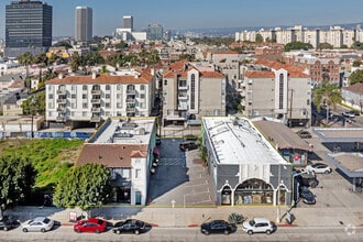 617 S La Brea Ave, Los Angeles, CA - AERIAL  map view