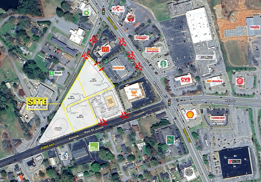 2635 Main St, Newberry, SC for lease - Aerial - Image 3 of 3