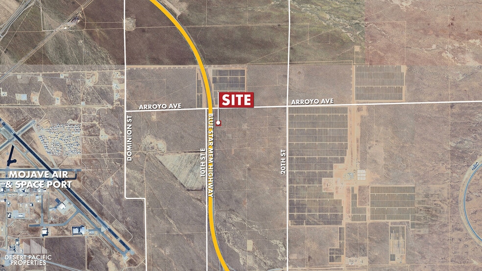 Bishop Dr & Arroyo Ave, Mojave, CA for sale - Aerial - Image 1 of 3