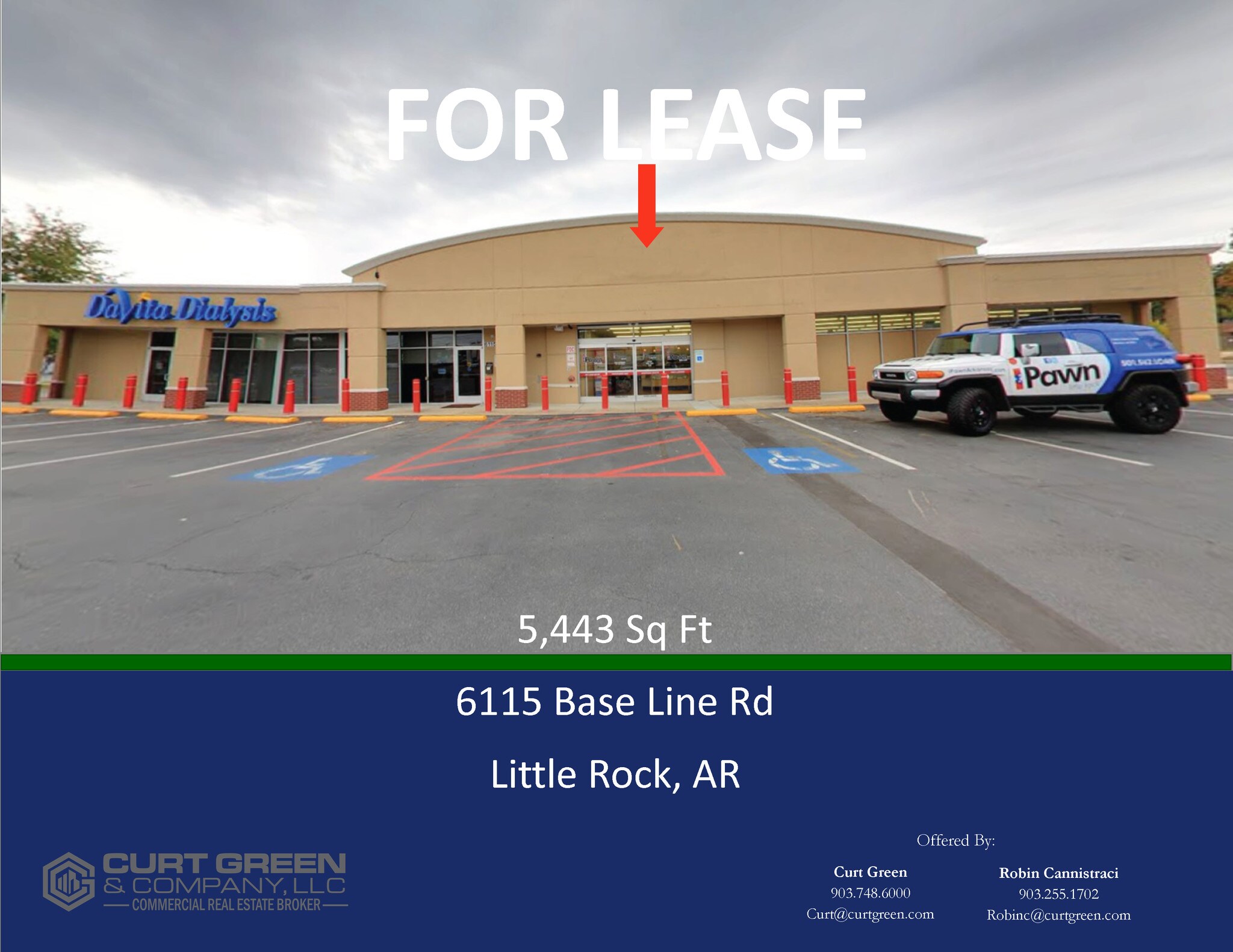 6115-6117 Baseline Rd, Little Rock, AR for lease Building Photo- Image 1 of 4