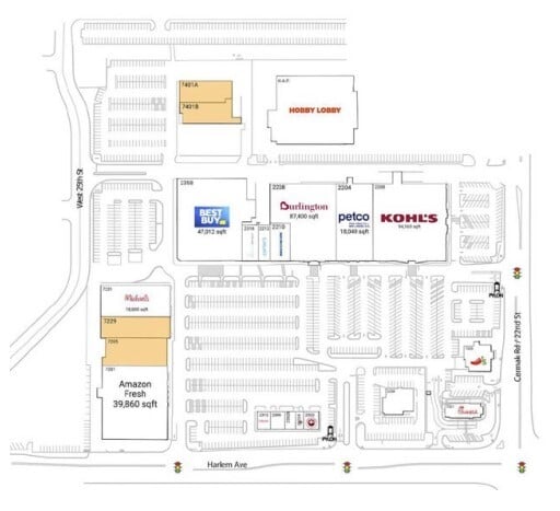 7401 W 24th St, North Riverside, IL for lease - Site Plan - Image 1 of 1