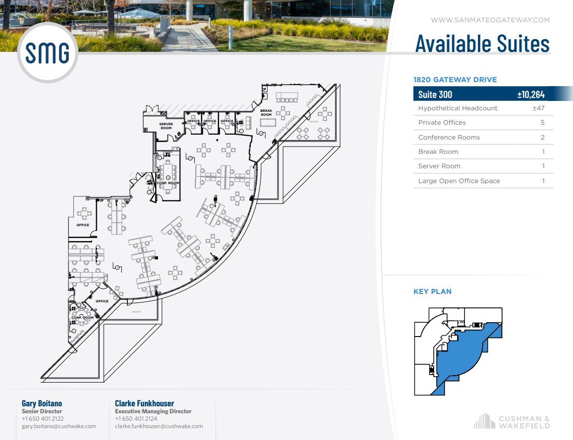 1800 Gateway Dr, San Mateo, CA for lease Floor Plan- Image 1 of 1