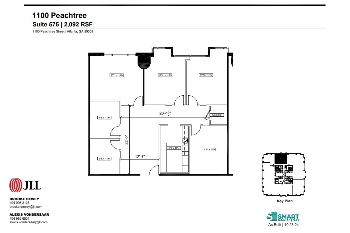 1100 Peachtree St NE, Atlanta, GA for lease Floor Plan- Image 1 of 1