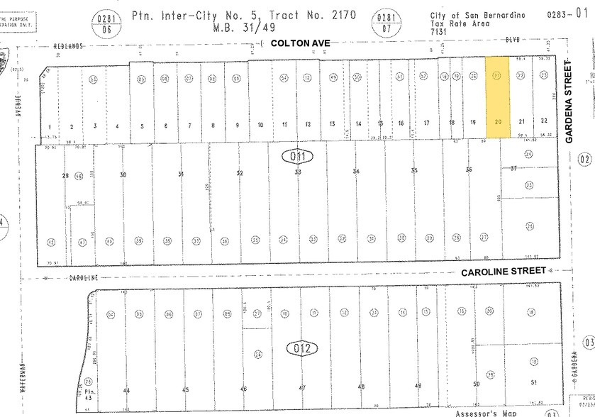 477 E Redlands Blvd, San Bernardino, CA for sale - Plat Map - Image 3 of 3