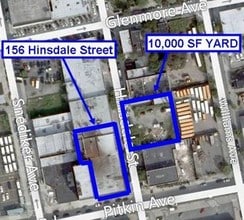 156 Hinsdale St, Brooklyn, NY - AERIAL  map view