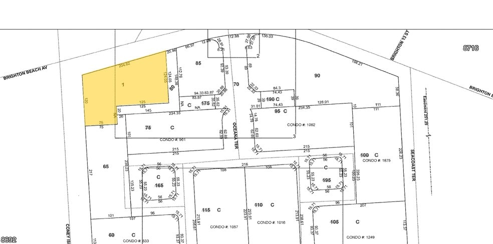 1002 Brighton Beach Ave, Brooklyn, NY for sale - Plat Map - Image 3 of 3