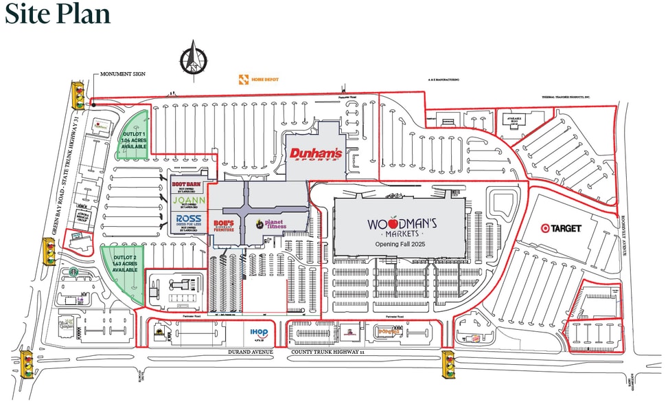 Outlot 2 Durand Ave, Racine, WI for lease - Site Plan - Image 2 of 3