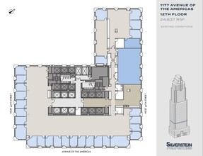 1177 Avenue Of The Americas, New York, NY for lease Floor Plan- Image 2 of 2