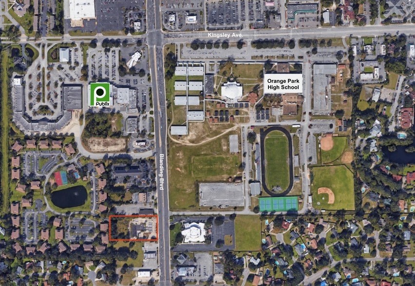 458 Blanding Blvd, Orange Park, FL for lease - Aerial - Image 2 of 5