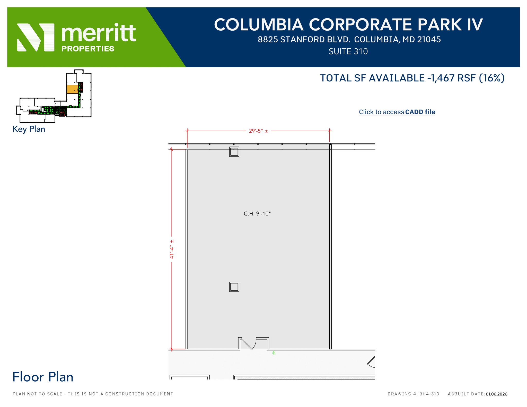 8830 Stanford Blvd, Columbia, MD for lease Floor Plan- Image 1 of 2