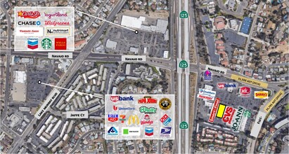 2646-2890 Fletcher Pky, El Cajon, CA - aerial  map view